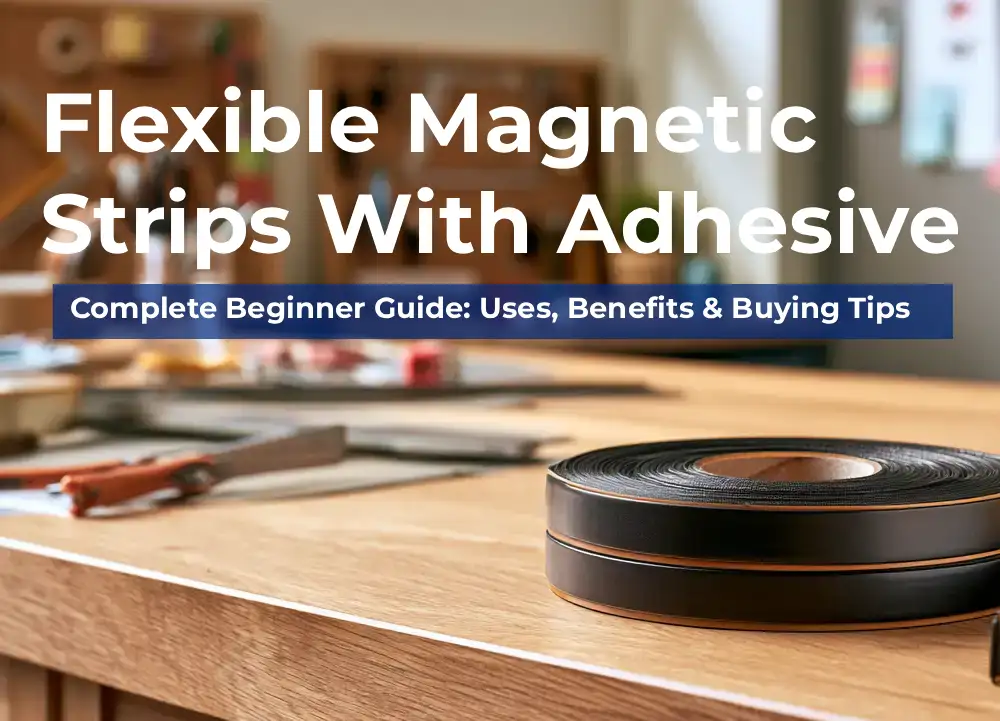FLexible magnetic strip adhesive
