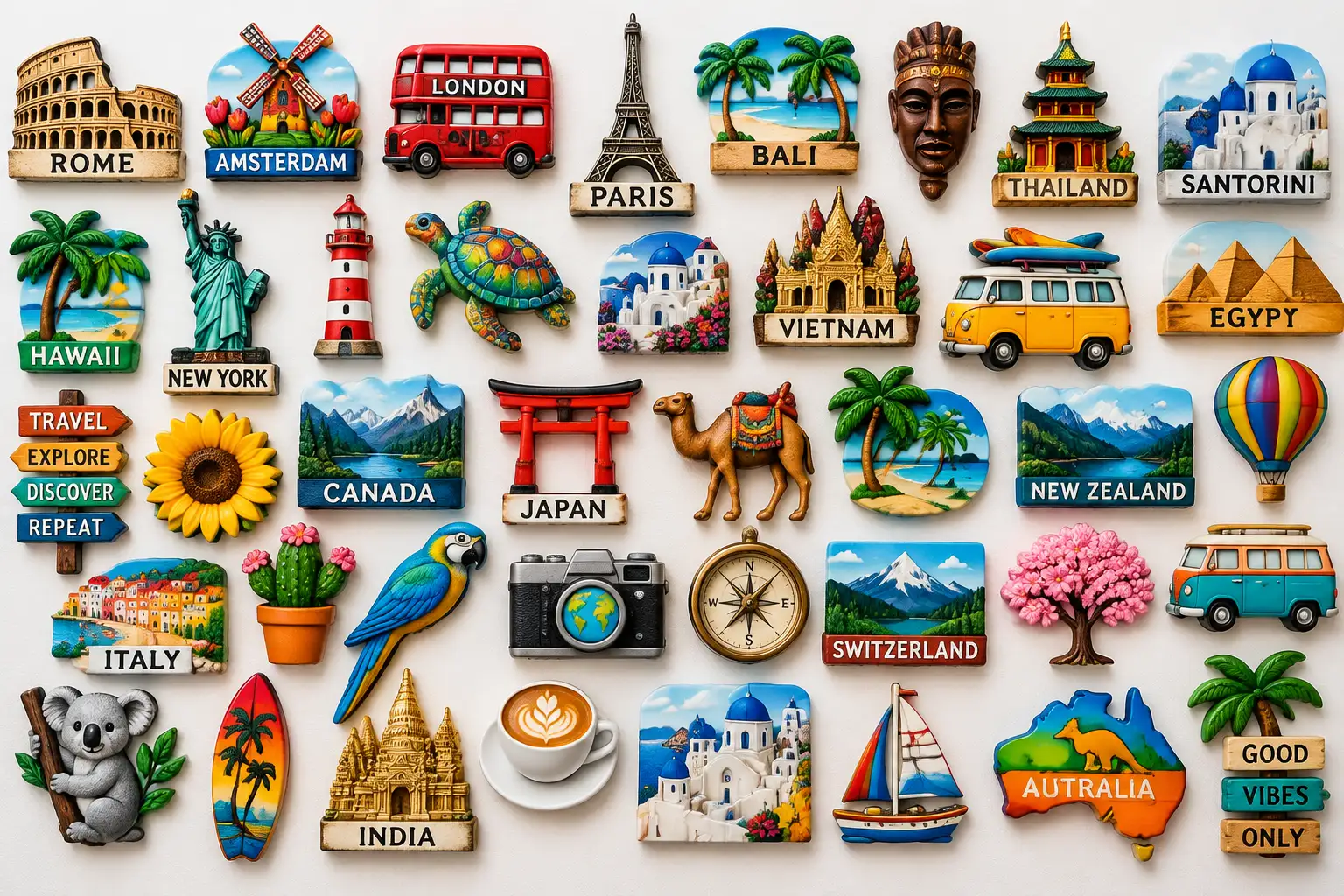 Refrigerator Magnets & Souvenirs